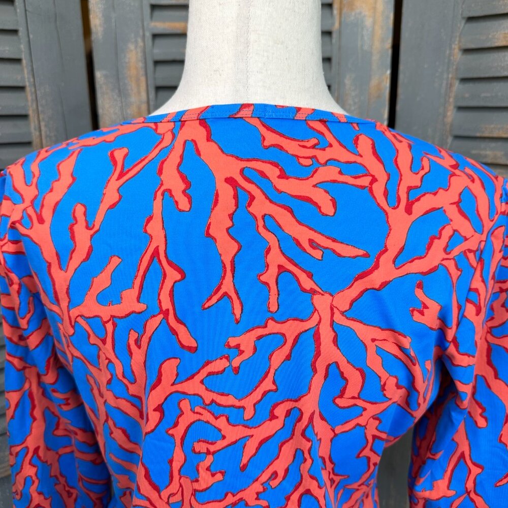 J. McLaughlin Signature Catalina Cloth 3/4 Sleeve Top Sz M - Picture 10 of 11